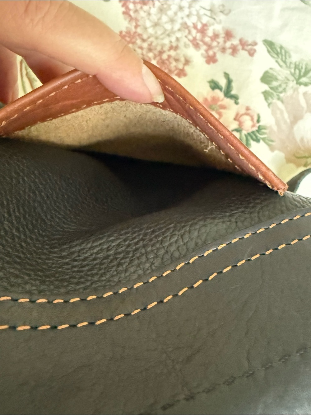 Boho Hand Tooled Leather Crossbody Bag Western Asymmetric Vintage Artisan Purse - Picture 8 of 16